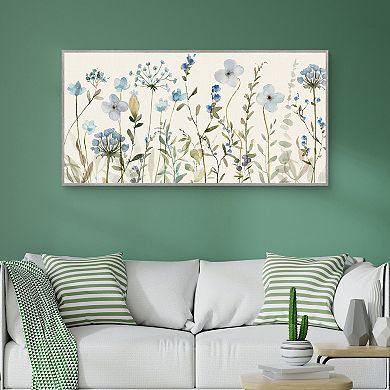 Masterpiece Fall Sketch Floral Framed Canvas Wall Art