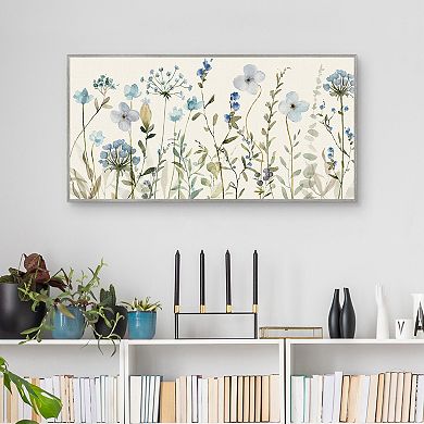 Masterpiece Fall Sketch Floral Framed Canvas Wall Art