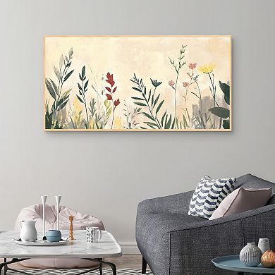 Masterpiece Stems & Flowers Framed Canvas Wall Art