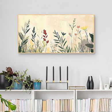 Masterpiece Stems & Flowers Framed Canvas Wall Art