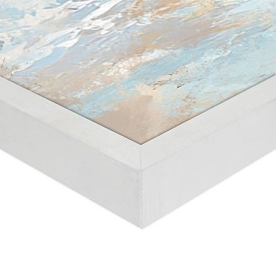 Masterpiece A Day at the Beach Framed Canvas Wall Art