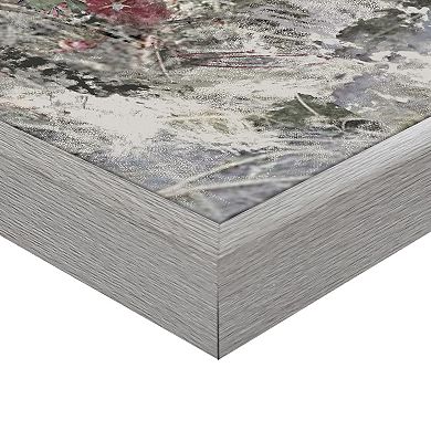 Masterpiece Burgandy Shores Coastal Framed Canvas Wall Art