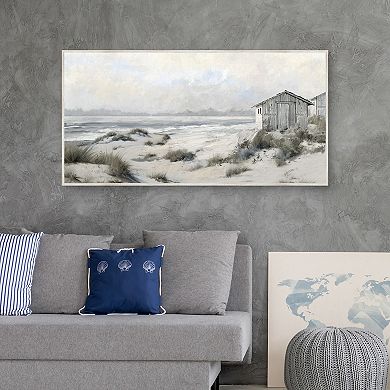 Masterpiece Coastline Cottages Coastal Framed Canvas Wall Art