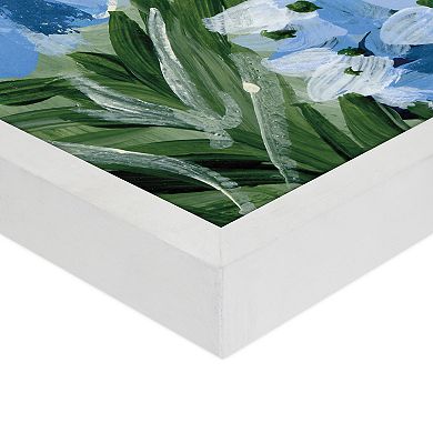 Masterpiece Hydrangea Meadow I Framed Canvas Wall Art