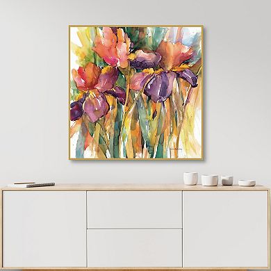 Masterpiece Together 1 Floral Framed Canvas Wall Art