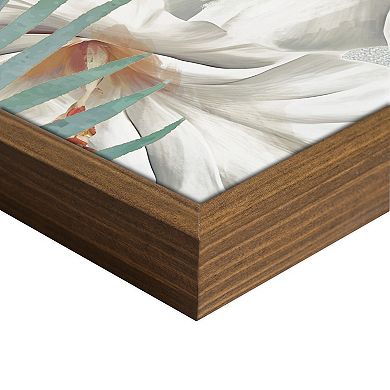 Masterpiece Blooming Belize Floral Framed Canvas Wall Art