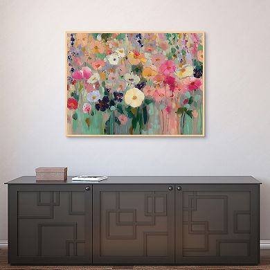 Masterpiece Teachers Floral Framed Canvas Wall Art