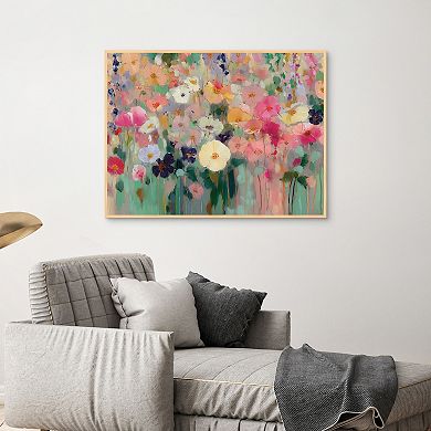 Masterpiece Teachers Floral Framed Canvas Wall Art