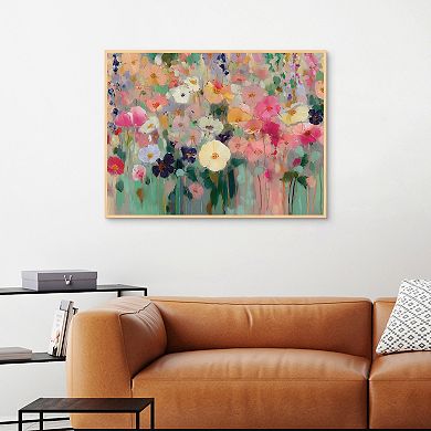 Masterpiece Teachers Floral Framed Canvas Wall Art