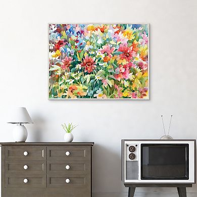 Masterpiece Seasonal Soiree Floral Framed Canvas Wall Art