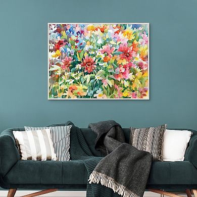 Masterpiece Seasonal Soiree Floral Framed Canvas Wall Art