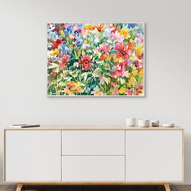 Masterpiece Seasonal Soiree Floral Framed Canvas Wall Art