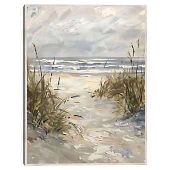 Masterpiece Textured Coast Framed Canvas Wall Art
