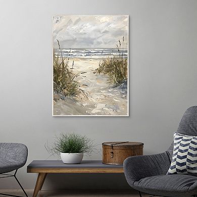 Masterpiece Textured Coast Framed Canvas Wall Art
