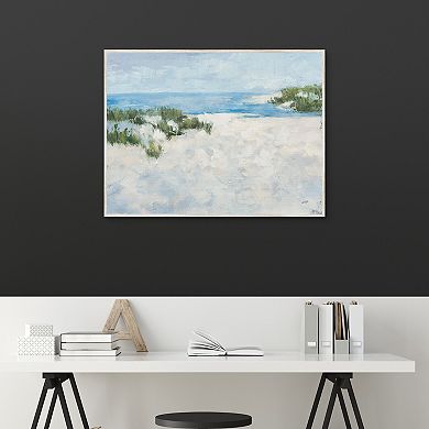 Masterpiece Whispers of the Tide II Framed Canvas Wall Art