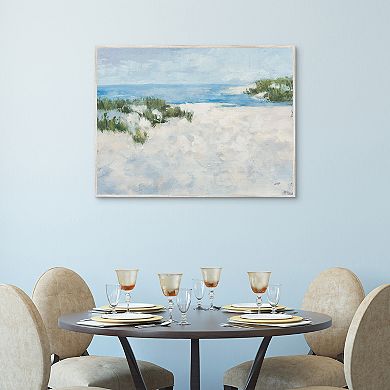 Masterpiece Whispers of the Tide II Framed Canvas Wall Art