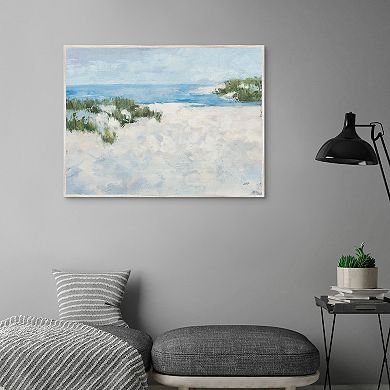 Masterpiece Whispers of the Tide II Framed Canvas Wall Art