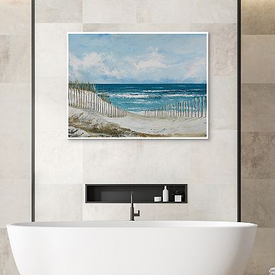Masterpiece Tranquil Sea No 1 Framed Canvas Wall Art