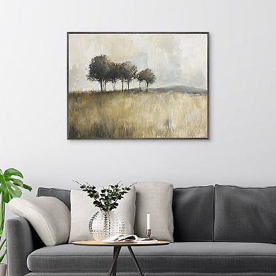 Masterpiece Woodland Trees Framed Canvas Wall Art