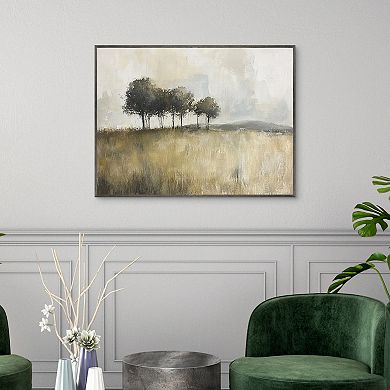 Masterpiece Woodland Trees Framed Canvas Wall Art