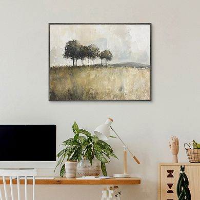 Masterpiece Woodland Trees Framed Canvas Wall Art