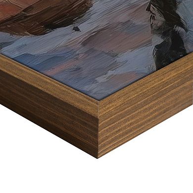 Masterpiece Vintage City Pathway Framed Canvas Wall Art