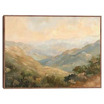 Masterpiece At Dusk Framed Canvas Wall Art
