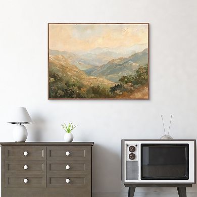 Masterpiece At Dusk Framed Canvas Wall Art