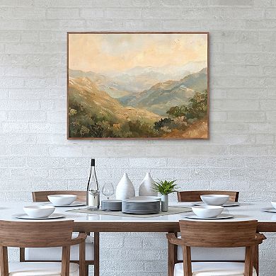 Masterpiece At Dusk Framed Canvas Wall Art