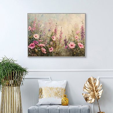 Masterpiece Frilly Flowers Framed Canvas Wall Art