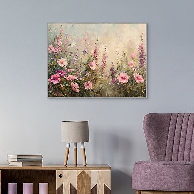 Masterpiece Frilly Flowers Framed Canvas Wall Art