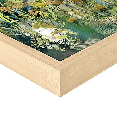 Masterpiece Coastal Wildflowers Framed Canvas Wall Art
