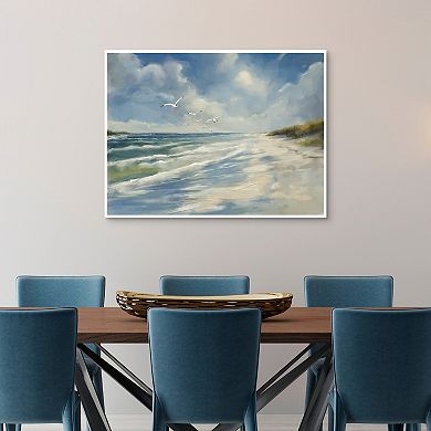 Masterpiece No Better Day Coastal Framed Canvas Wall Art