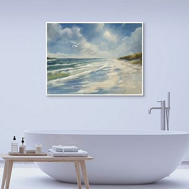 Masterpiece No Better Day Coastal Framed Canvas Wall Art