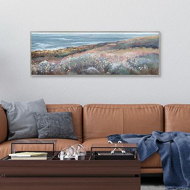 Masterpiece Seaside Garden Panel Framed Canvas Wall Art