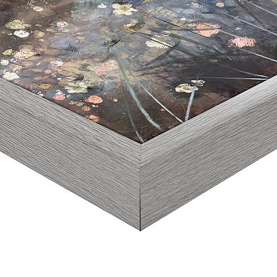 Masterpiece Seaside Garden Panel Framed Canvas Wall Art