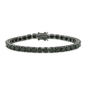 Men's LYNX Sterling Silver Gemstone Tennis Bracelet
