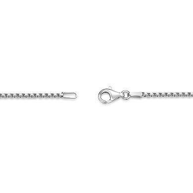 Men's LYNX Sterling Silver Compass Pendant Necklace