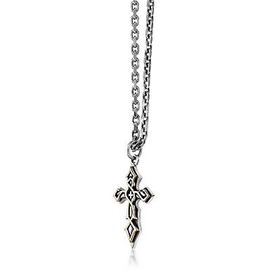 Men's LYNX Cross Pendant Necklace