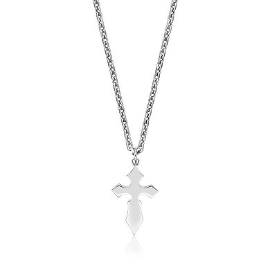 Men's LYNX Cross Pendant Necklace