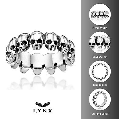 Men's LYNX Skulls Band Ring