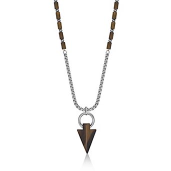 Men's LYNX Arrowhead Pendant Necklace