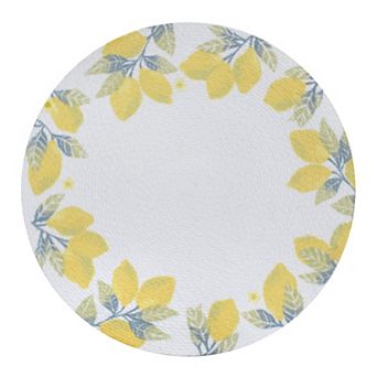 Mingle & Co. Lemon Printed Round Placemat