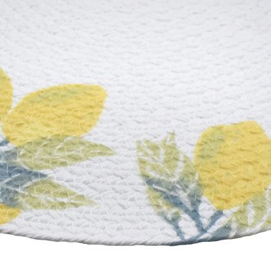Mingle & Co. Lemon Printed Round Placemat