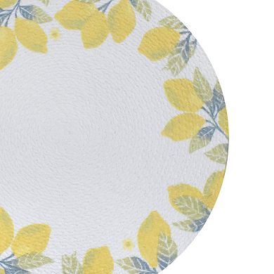Mingle & Co. Lemon Printed Round Placemat