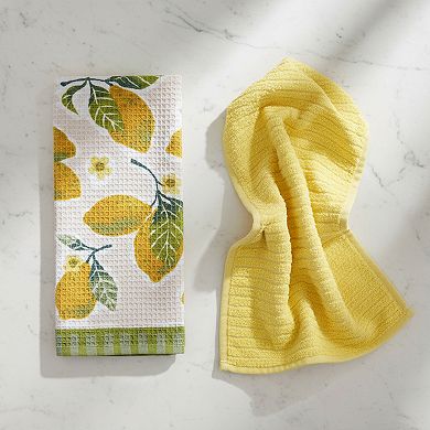 Mingle & Co. 2-pk. Terry Waffle Kitchen Towels