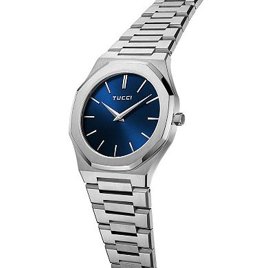 TUCCI Italy Pianura Men's Stainless Steel Octagonal Dial Wrist Watch - TW0587