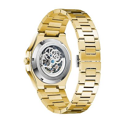 TUCCI Italy Visroso Men's Skeleton Dial Stainless Steel Wrist Watch - TW0589