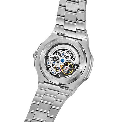 TUCCI Italy Livello Men's Stainless Steel Skeleton Automatic Watch - TW0597