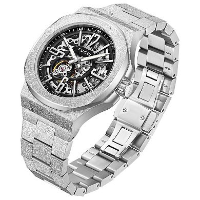 TUCCI Italy Livello Men's Stainless Steel Skeleton Automatic Watch - TW0597